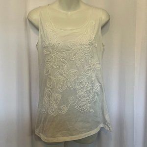 Jones New York Sport White Blouse Tank